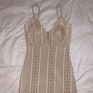 Windsor gold mini dress